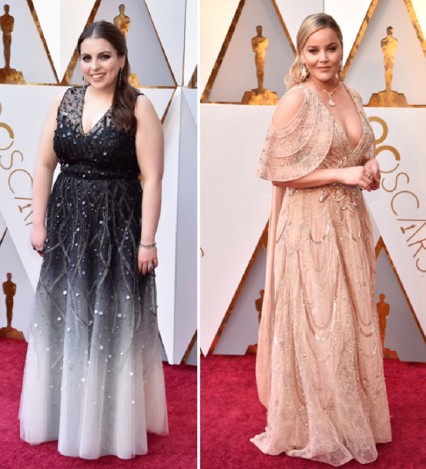 звезды с полной фигурой в вечерних платьях на церемонии вручения Оскара