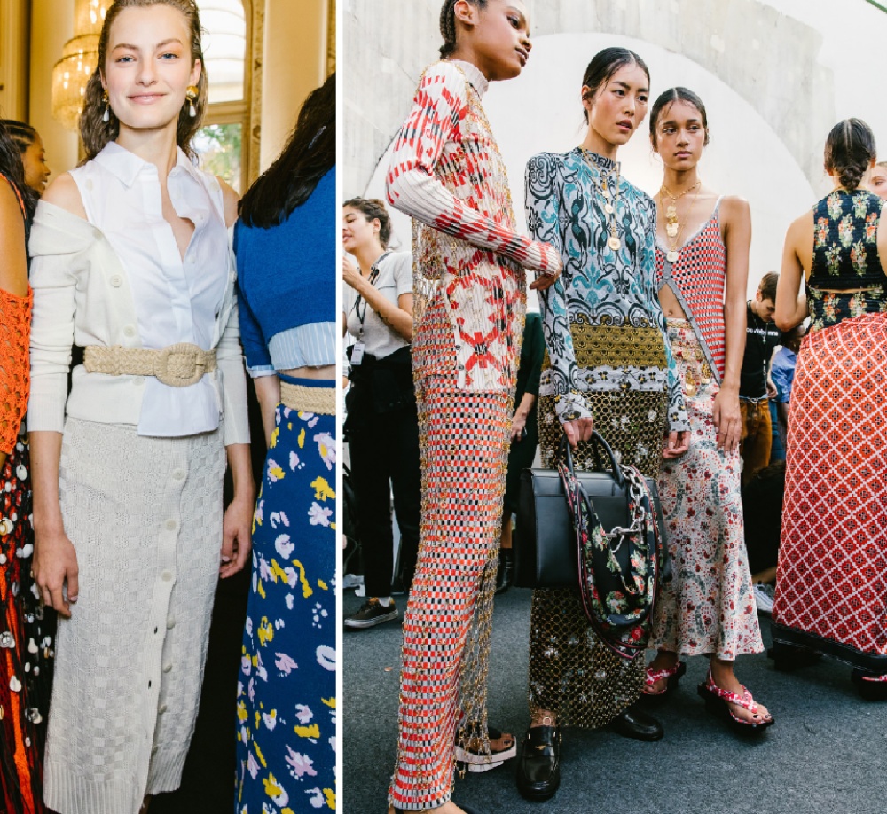 Модные стильные образы с вязаными и трикотажными юбками 2019
