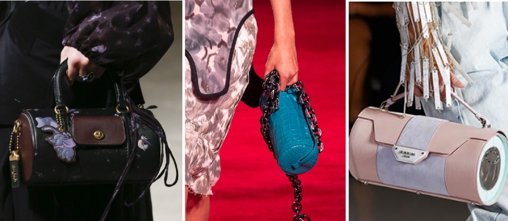 женская сумка в форме бревна - модный аксессуар 2019 года