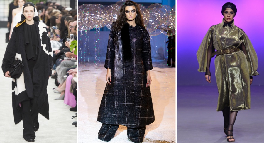 модные тенденции для пышек на осень и зиму 2018/2019 - фото дизайнерских пальто с модных показов