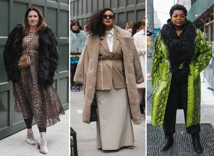 Уличная мода размера plus size Осень-Зима 2019-2020 - жакеты и пальто