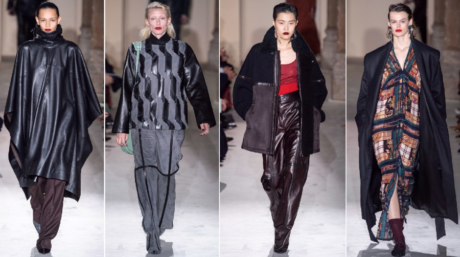 модная стильная одежда для полных женщин от бренда Salvatore Ferragamo на сезон осень-зима 2019-2020