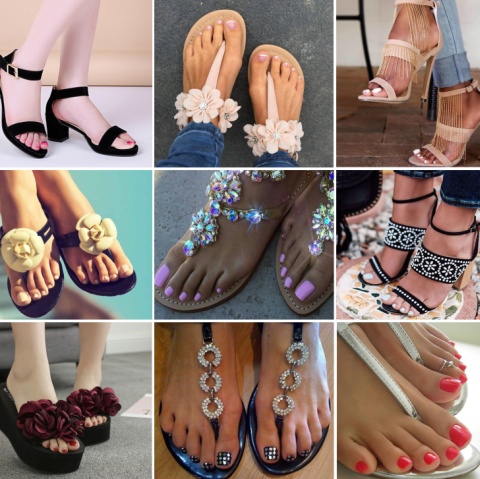 Какой дизайн ногтей подойдет к вашим любимым сандалиям и босоножкам - фото летних образцов для подражания