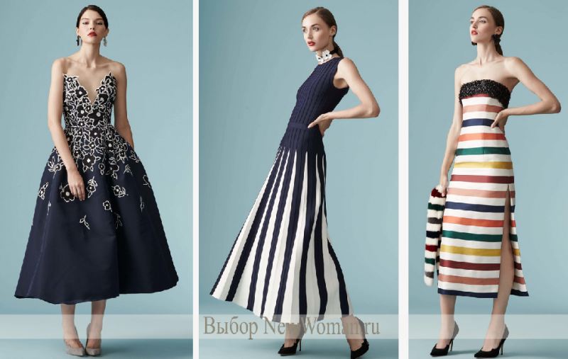 Весна 2017 - модные вечерние платья американского бренда Carolina Herrera