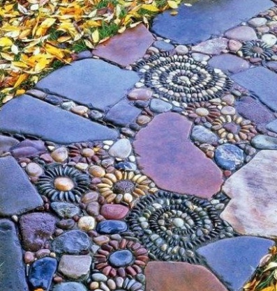 Садовые дорожки из мозаики