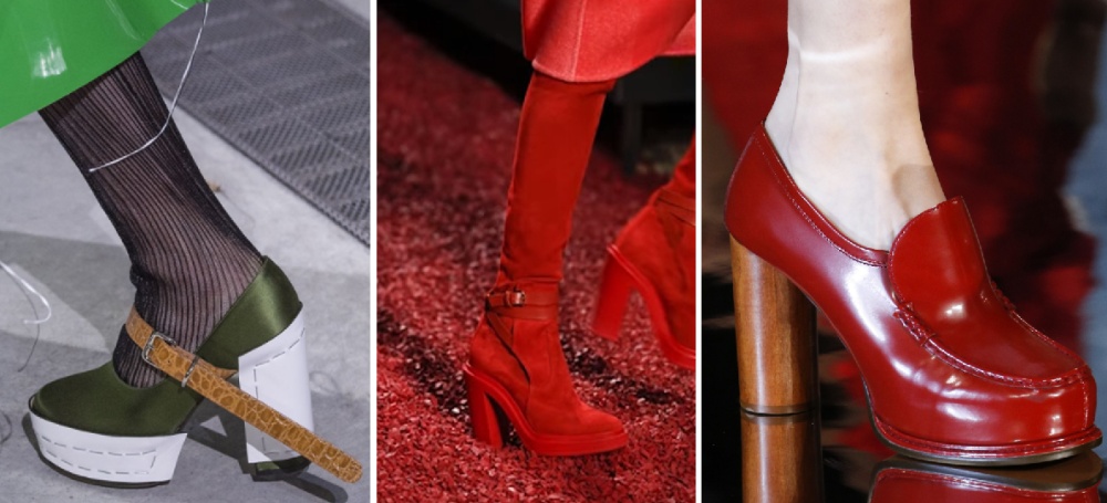 модный тренд 2018 и 2019 года - платформа в носочной части обуви