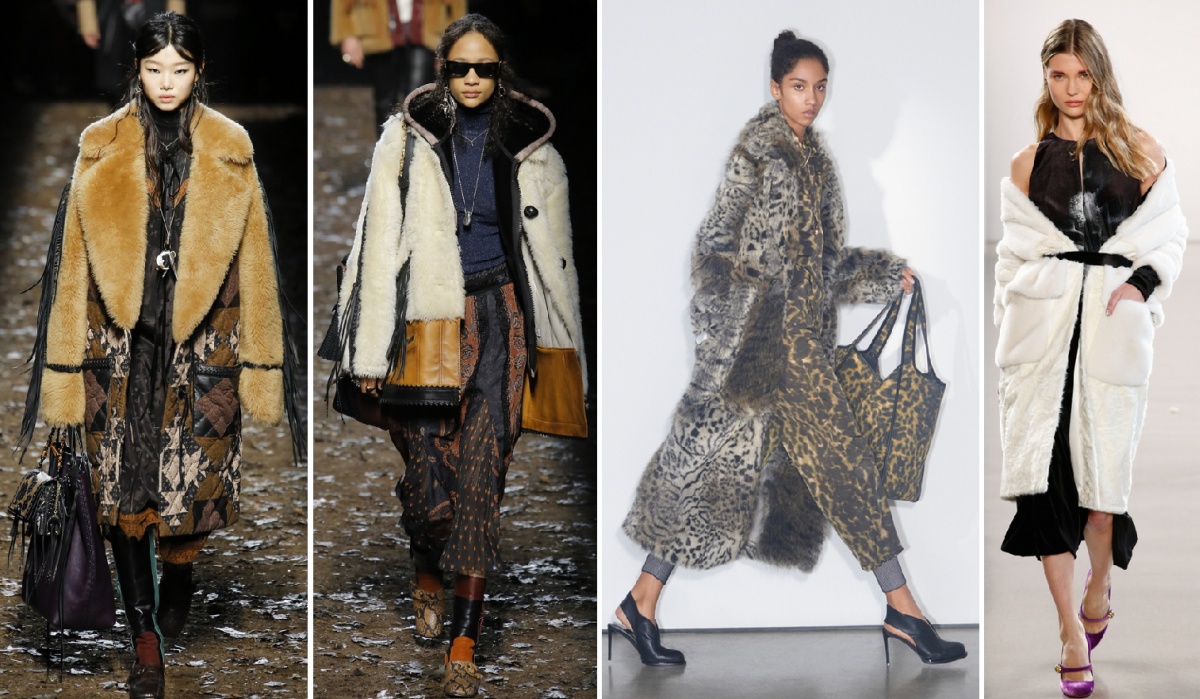 примеры зимних пальто от мировых дизайнеров моды осень-зима 2018-2019