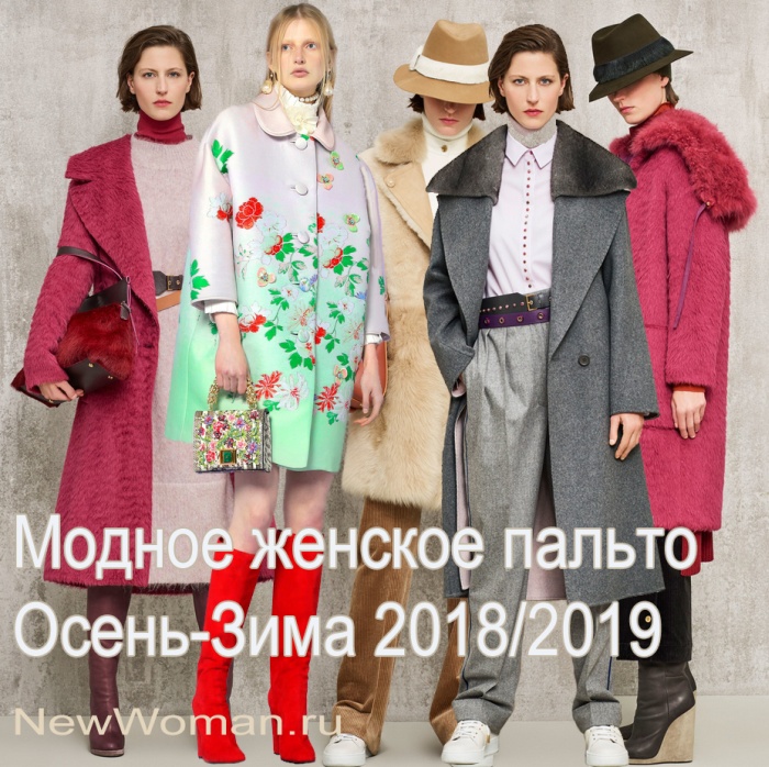 Модные женские осенние и зимние пальто 2018/2019 - фото с модных показов