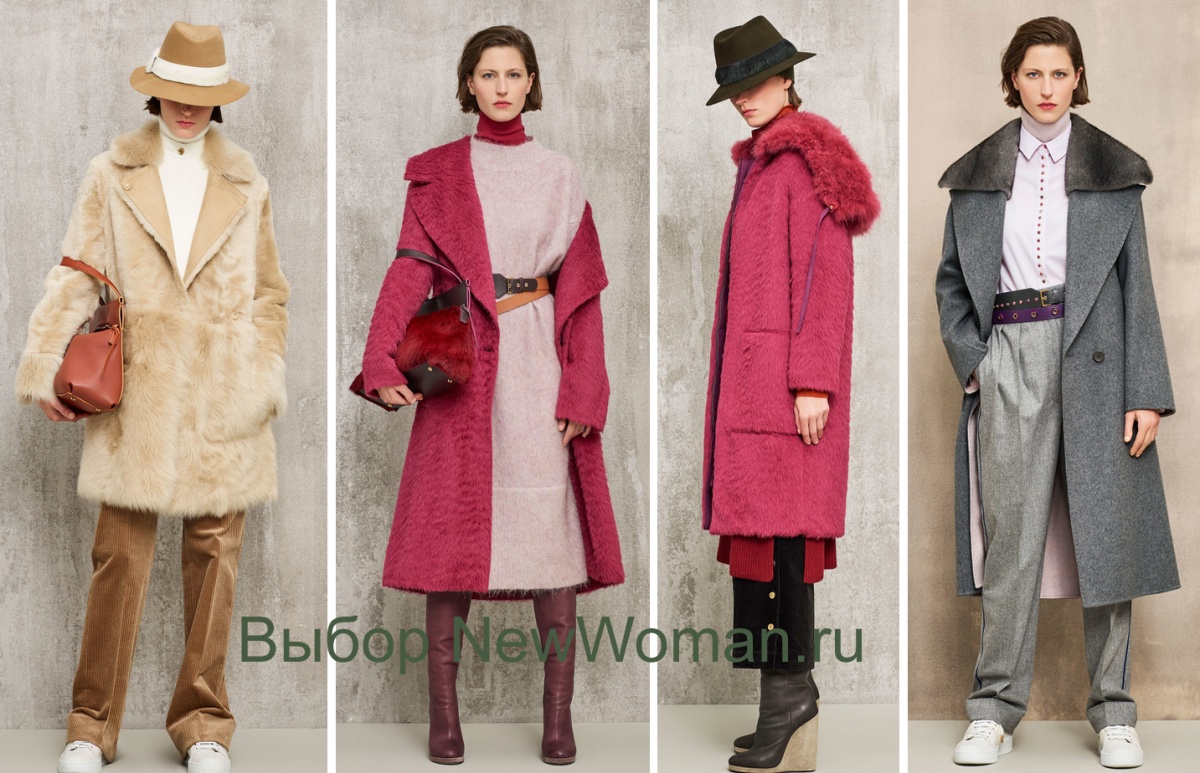 Дизайнерский дом Agnona - фасоны модных пальто на сезон Осень-Зима 2018-2019 для девушек и женщин