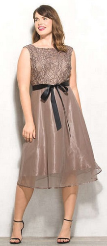 вечернее платье большого размера с поясом - низ прозрачный на чехле, верх - из плотного материала