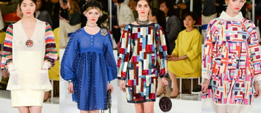 Модные фасоны для полных женщин от Chanel из круизной коллекции 2016