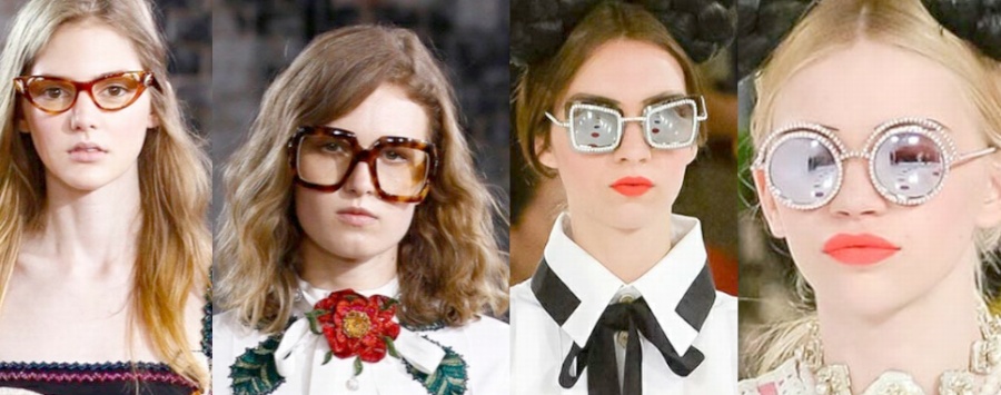 Модные женские очки из крузных коллекций Chanel и Gucci