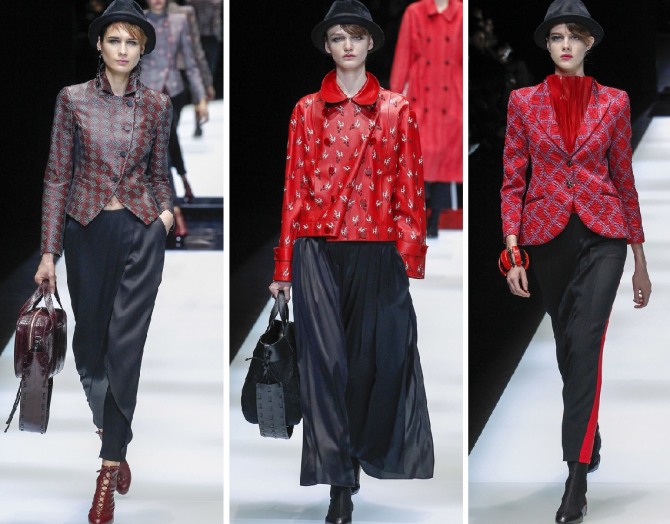 красное с черным - модный тренд осени 2017