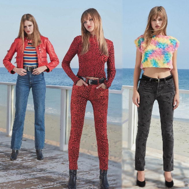 Мода для девушек. Образец весенне-летнего молодежного стиля 2018 - коллекция джинсовой одежды от Re/Done
