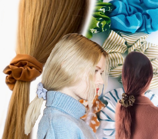 Резинки как модный тренд возвращаются и становятся в 2018 году модным аксессуаром для волос