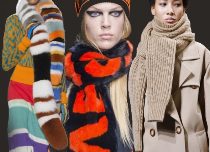 Модные женские шарфы Осень-Зима 2017-2018