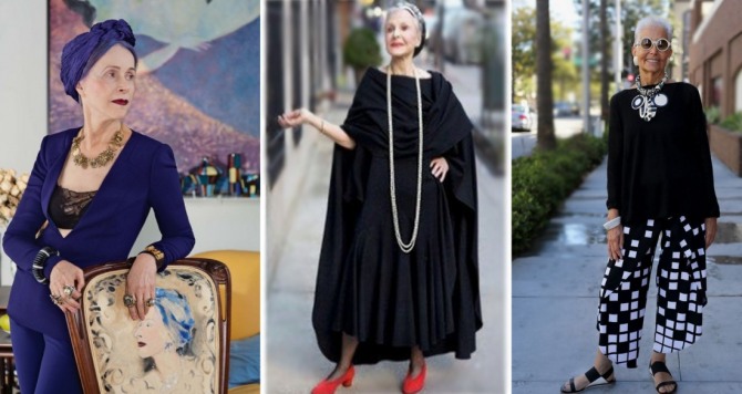 Фото красивых платьев и костюмов для дам в возрасте 50, 60 и 70 лет