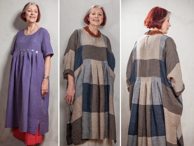 фасоны летних платье из льна для женщин 70 лет