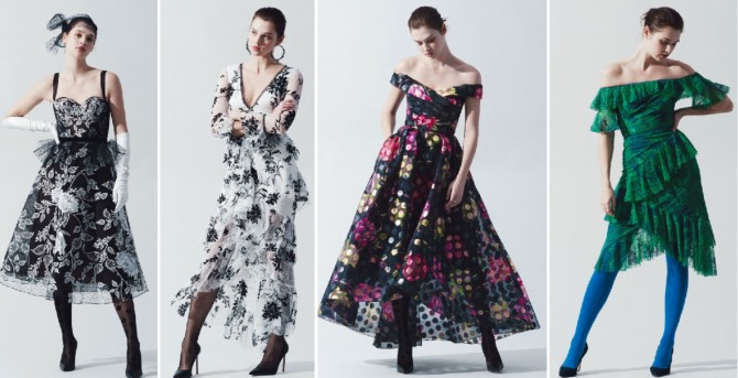 новинки красивых нарядных платьев 2019 от Marchesa Notte