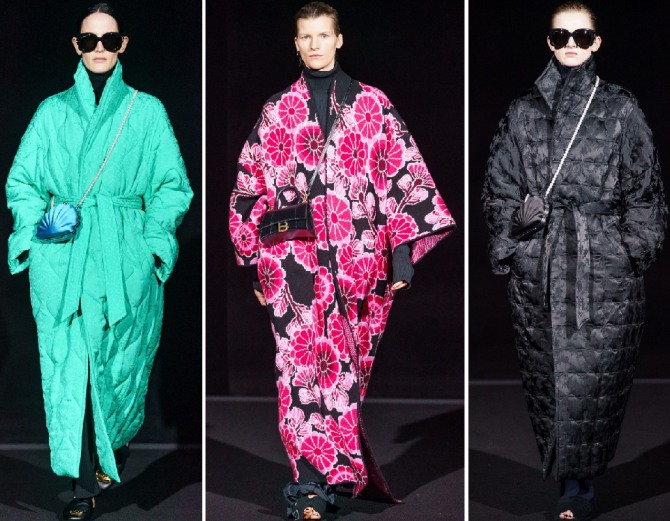 пальто-халат макси - модный тренд осенне-зимней женской моды 2019-2020