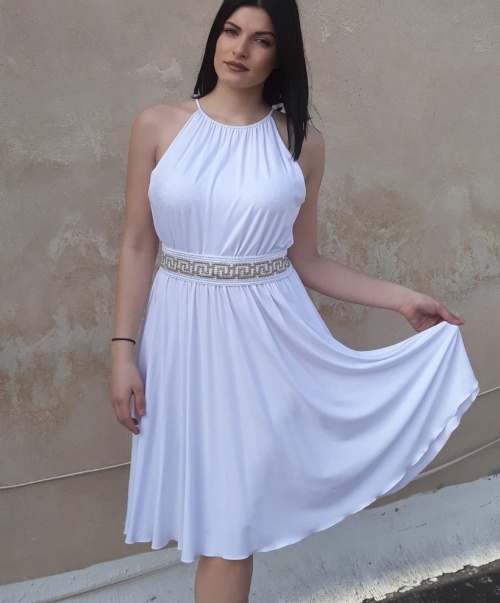Выпускное вечернее платье в греческом стиле - описание и фото