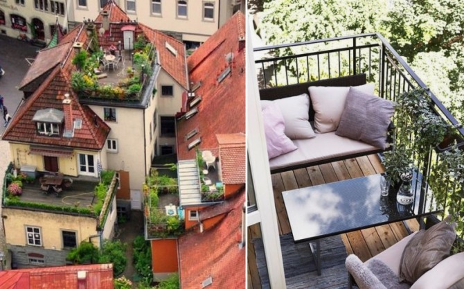 Фото идеи для дома: как маленький балкон можно превратить в уютную зону отдыха