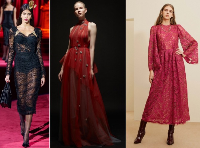 модное вечернее платье 2020 года - это платье из тюли разных цветов