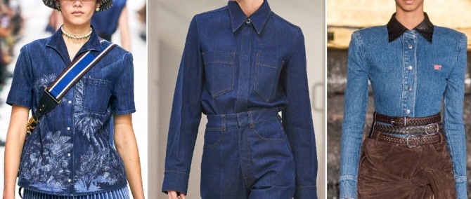 как выглядят модные джинсовые блузки 2020 года