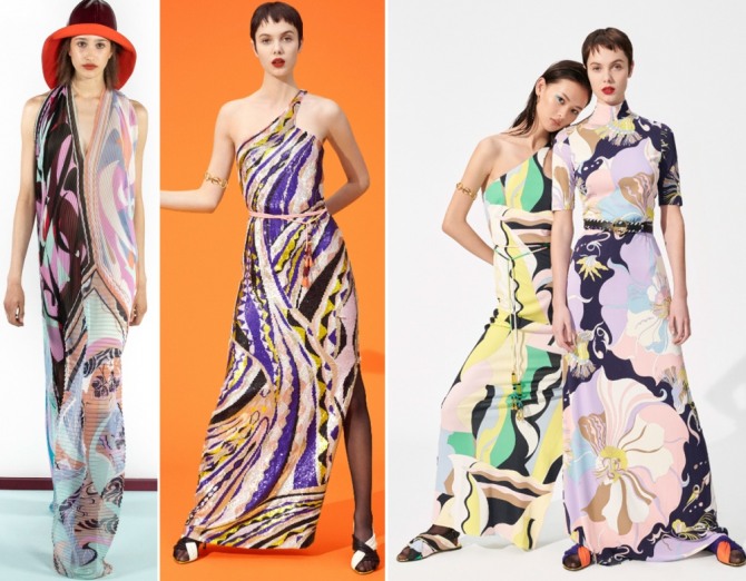 летние платья в пол 2020 от бренда Emilio Pucci