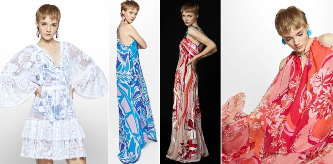 летние модные платья 2020 года для девушек от дизайнерского дома Emilio Pucci
