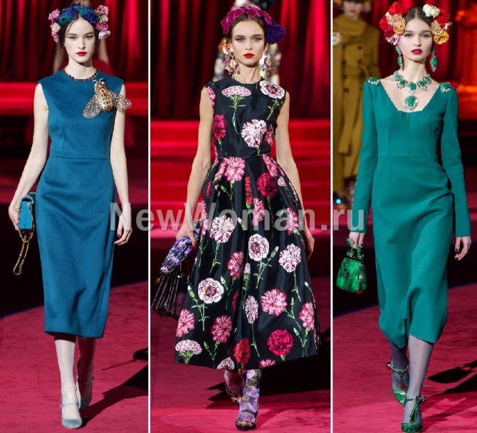 платья в стиле элегантный минимализм для женщин 50+ от  Dolce & Gabbana