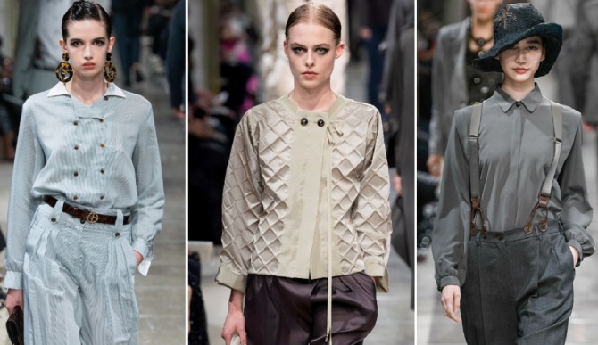 модные деловые блузки от бренда Giorgio Armani
