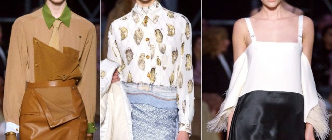 какие блузки модные в 2020 году - фото с подиумов, показ Burberry