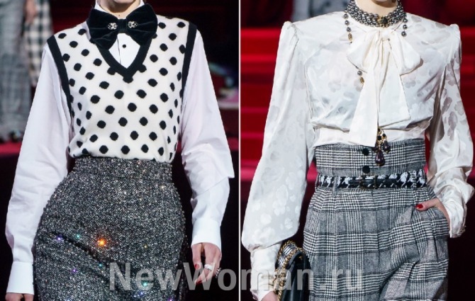 блузки 2020 года от Dolce & Gabbana