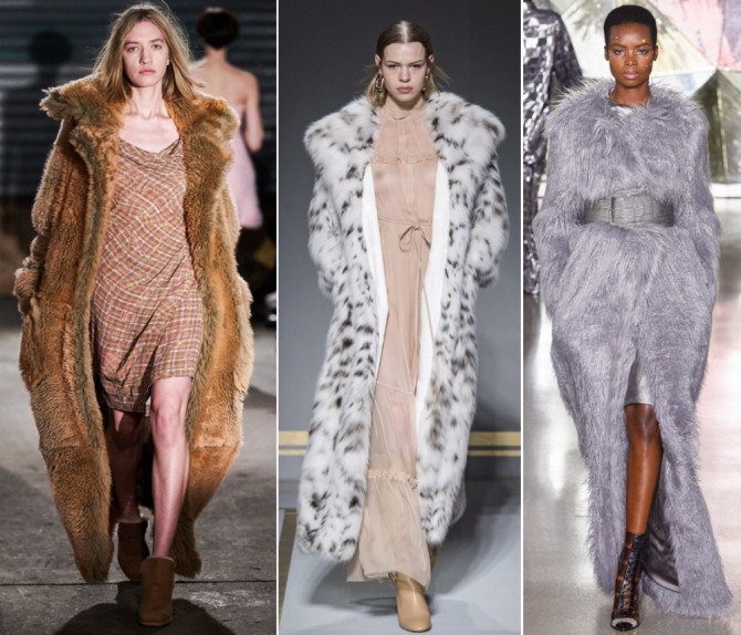 модные длинные шубы сезона осень-зима 2019-2020 с мировых показов женской моды