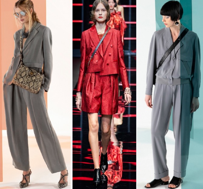 костюмы дамские от бренда Emporio Armani - модные стили 2020 года