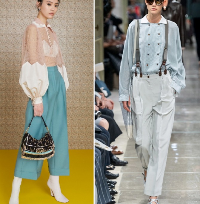 идеи сочетаемости блузок с брюками от стилистов модных домов - актуальные тренды на 2020 год