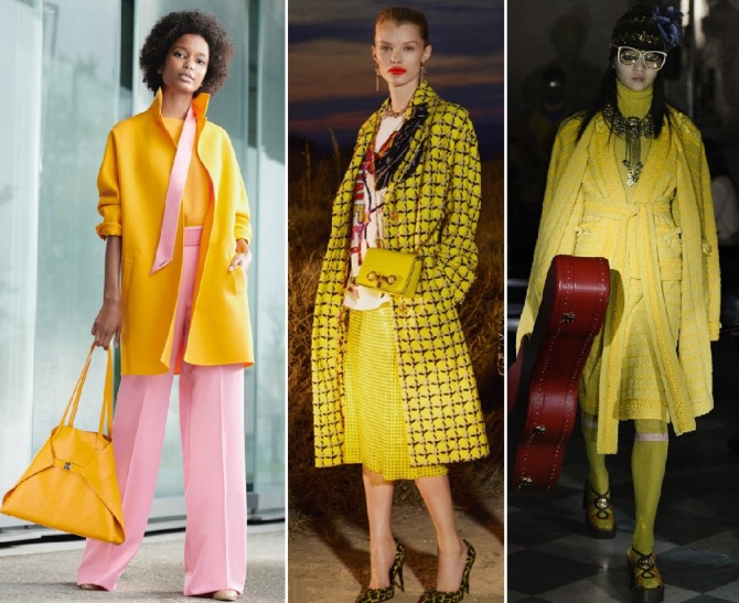модные весенние пальто 2020 для женщин желтого цвета