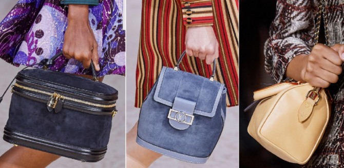 женские сумки весна-лето 2020 от Louis Vuitton - сундучок, ведро, купол