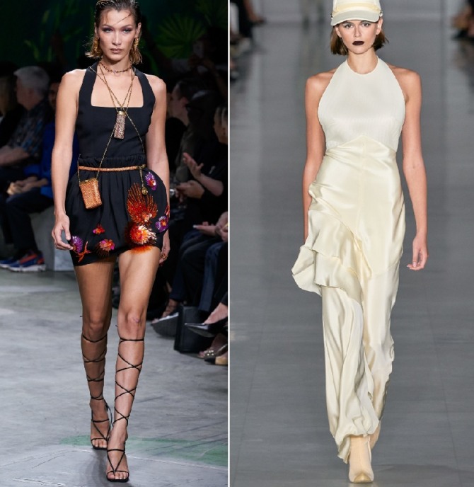 новинки фасонов модных вечерних платьев с международных показов моды весна-лето 2020