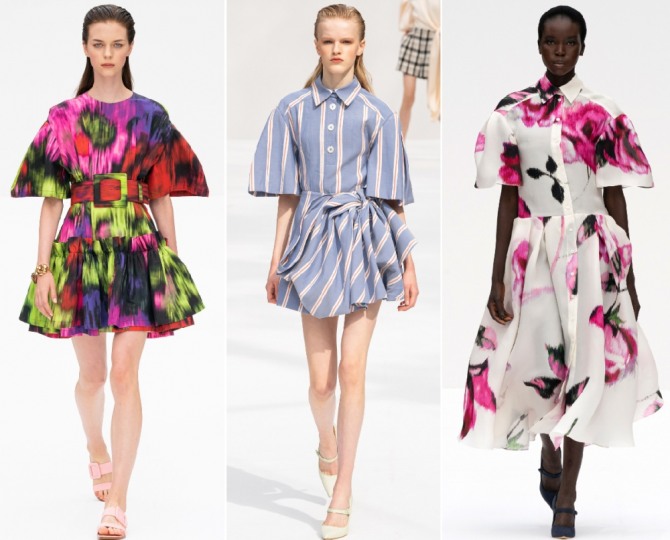 идеи фасонов летних платьев 2020 года от модного дома Carolina Herrera