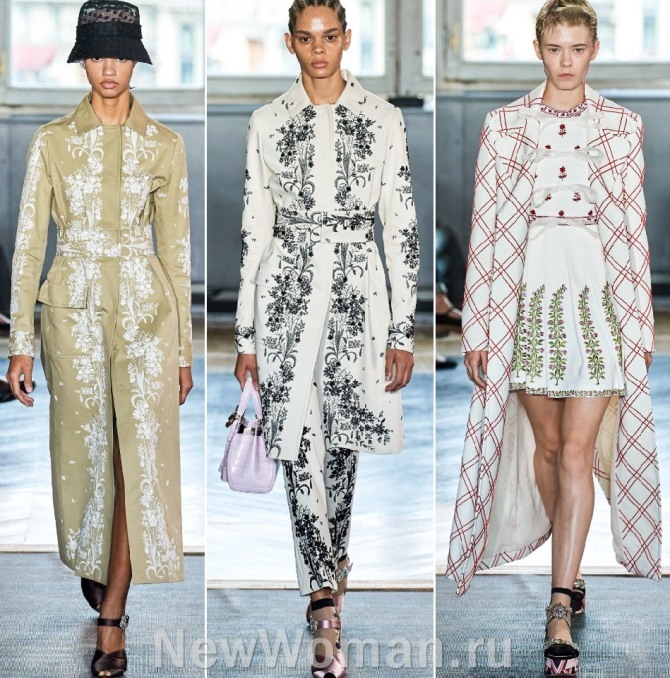 модные дамские пальто сезона весна-лето 2020 года от бренда Giambattista Valli