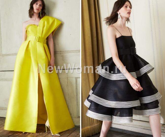 лето 2020 - фасоны вечерних платьев для девушек с дизайнерских показов весна-лето 2020