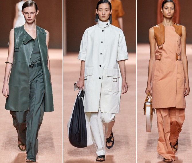 модные пальто с подиума для девушек и женщин весна 2020 года от Hermès