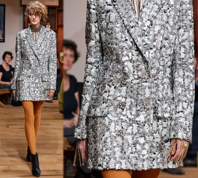 короткое пальто-пиджак от Julie de Libran с показа Spring 2020 Couture в Париже