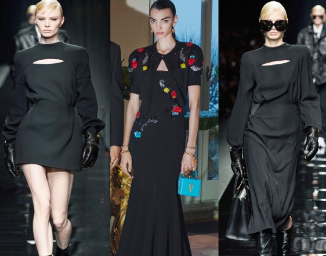 вечерние платья осень, зима 2021 года с болеро от модного дома Versace