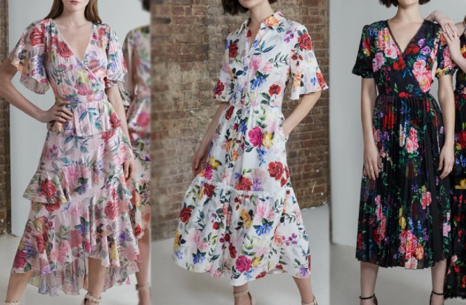 модные фасоны летних платьев с коротким рукавом - с модных показов на 2021 год