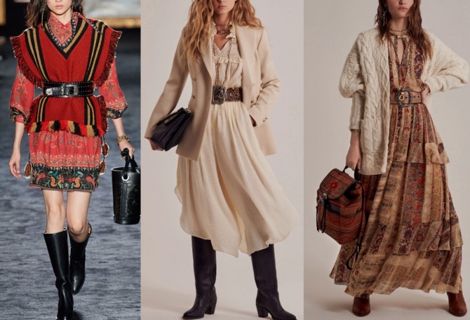 Осенние платья с жилетом, пиджаком, кардиганом - фото с модных показов на 2021 год