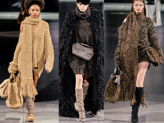 Зимняя мода: платье-свитер крупной вязки от Dolce & Gabbana - коллекция на 2021 год