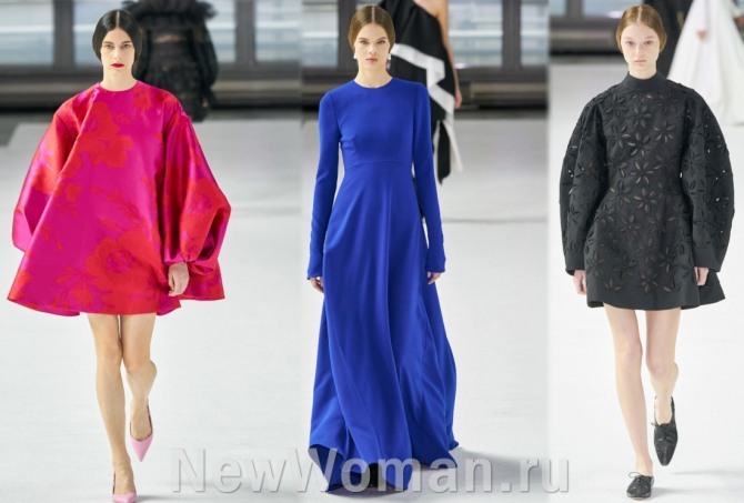 платья с подиумов на 2021 год в стиле минимализм